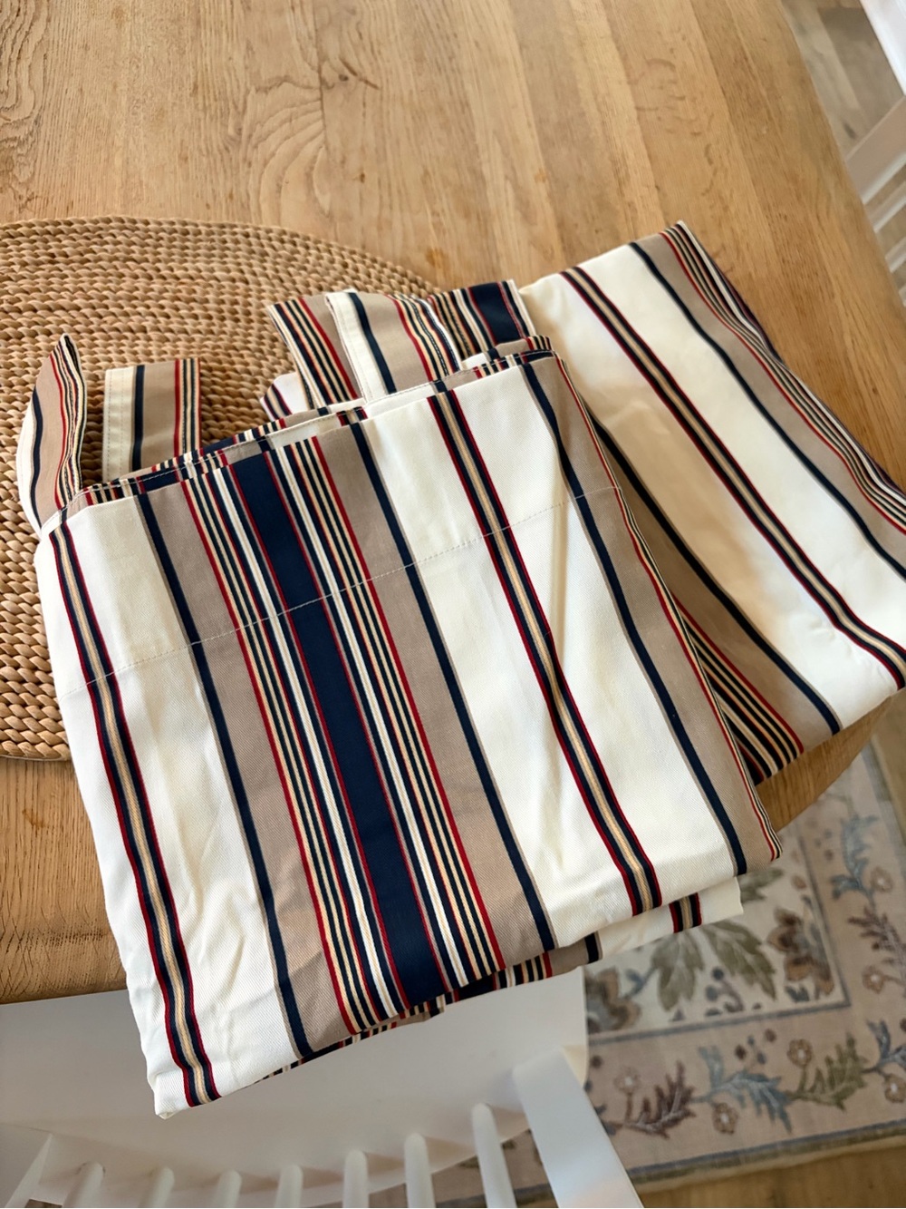 Striped Curtain Panels - Set Of 2 - 39.5” x 83”